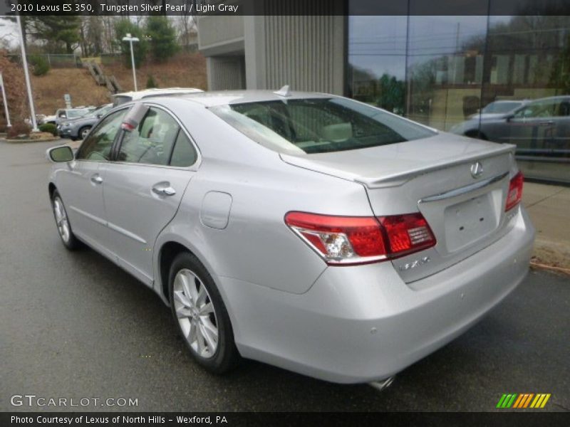 Tungsten Silver Pearl / Light Gray 2010 Lexus ES 350