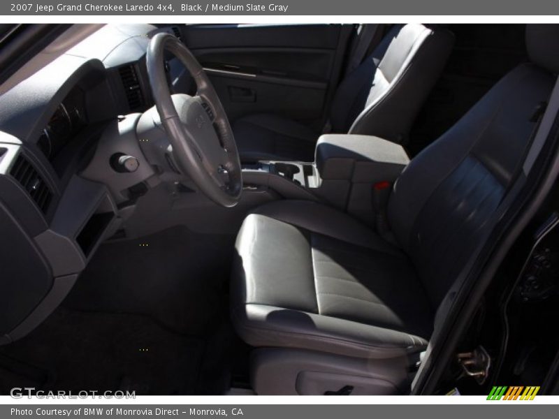 Black / Medium Slate Gray 2007 Jeep Grand Cherokee Laredo 4x4