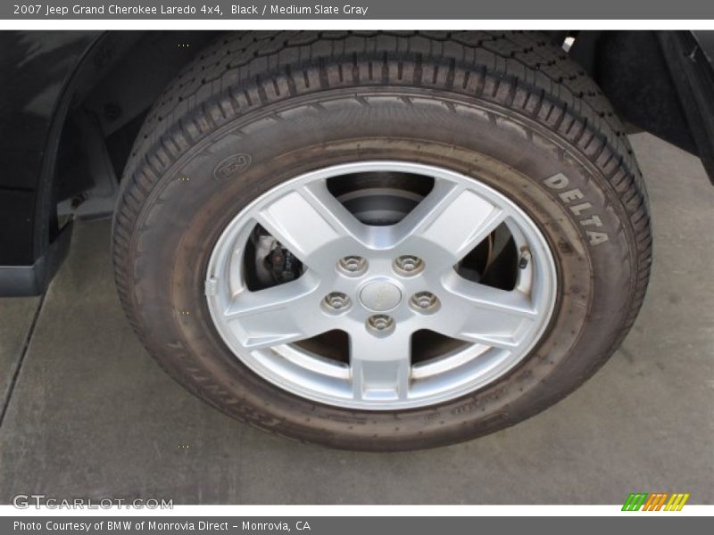 Black / Medium Slate Gray 2007 Jeep Grand Cherokee Laredo 4x4