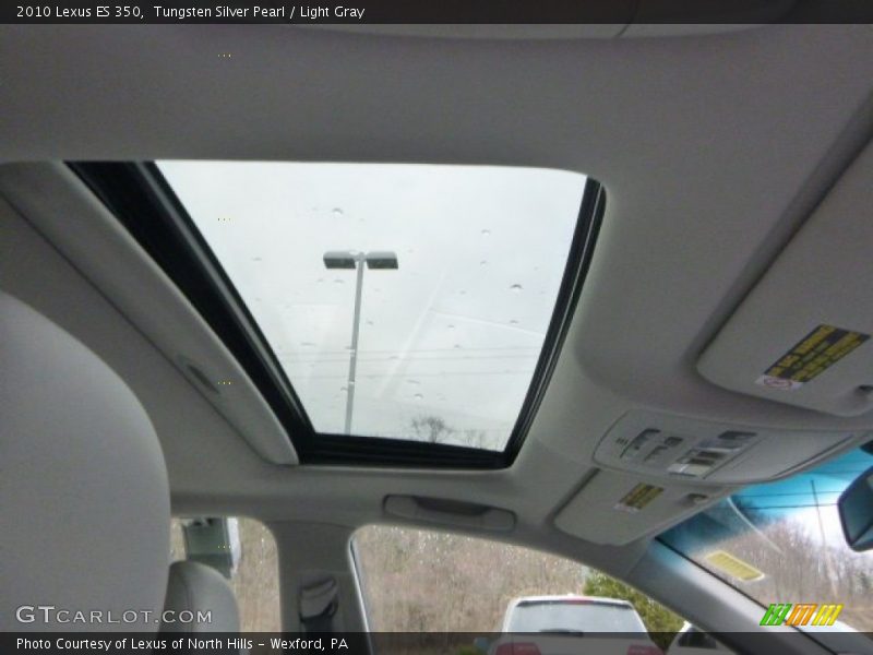 Tungsten Silver Pearl / Light Gray 2010 Lexus ES 350