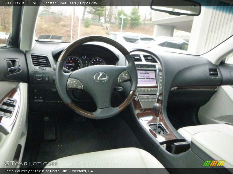 Tungsten Silver Pearl / Light Gray 2010 Lexus ES 350