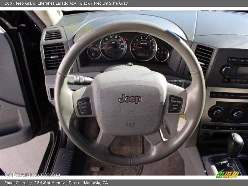 Black / Medium Slate Gray 2007 Jeep Grand Cherokee Laredo 4x4