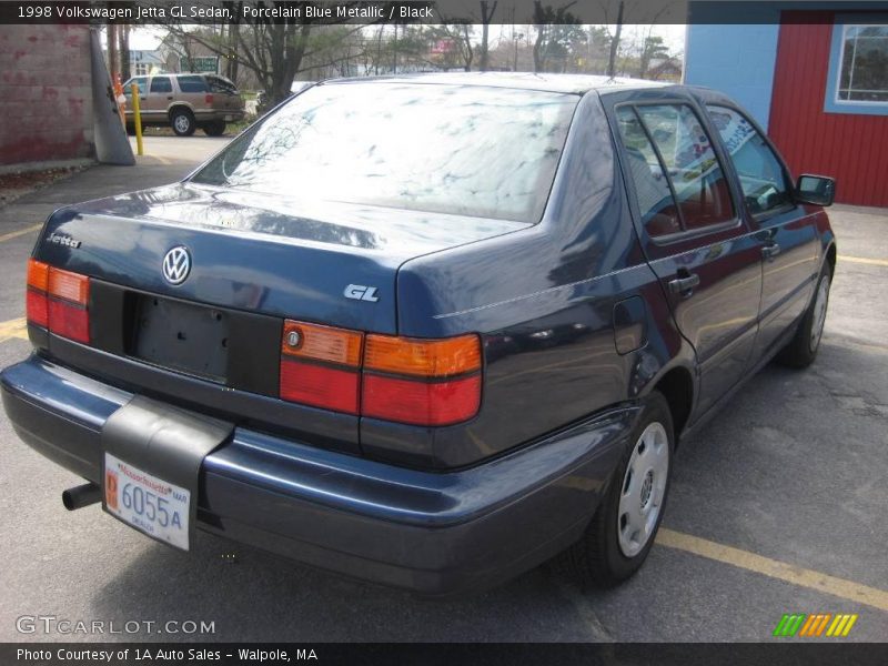 Porcelain Blue Metallic / Black 1998 Volkswagen Jetta GL Sedan