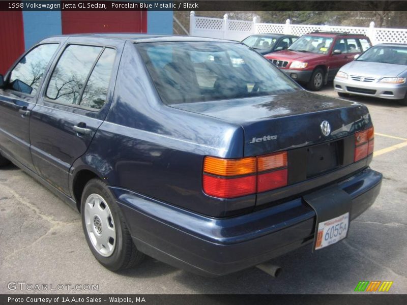 Porcelain Blue Metallic / Black 1998 Volkswagen Jetta GL Sedan