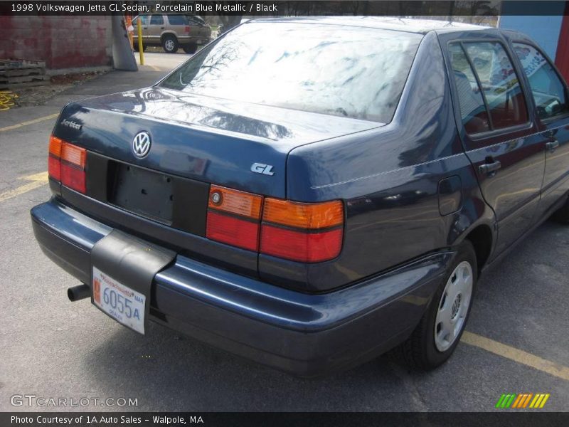 Porcelain Blue Metallic / Black 1998 Volkswagen Jetta GL Sedan