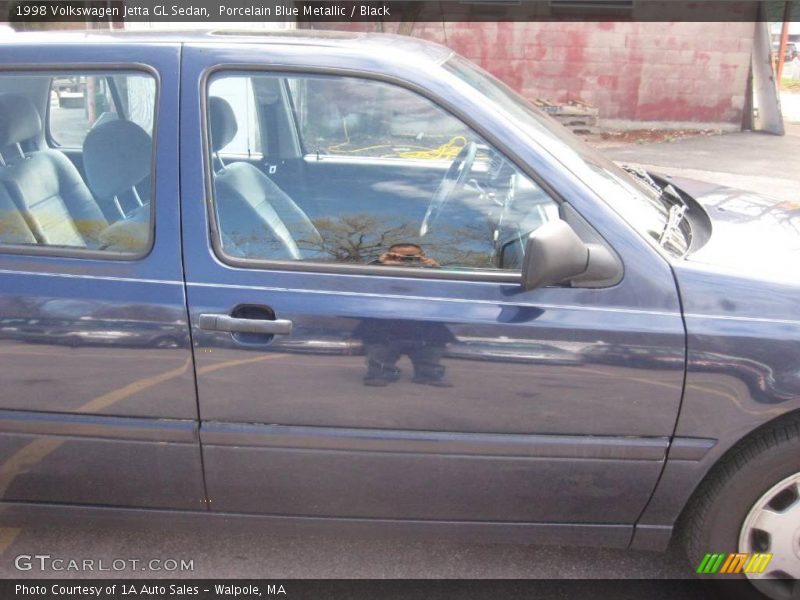 Porcelain Blue Metallic / Black 1998 Volkswagen Jetta GL Sedan