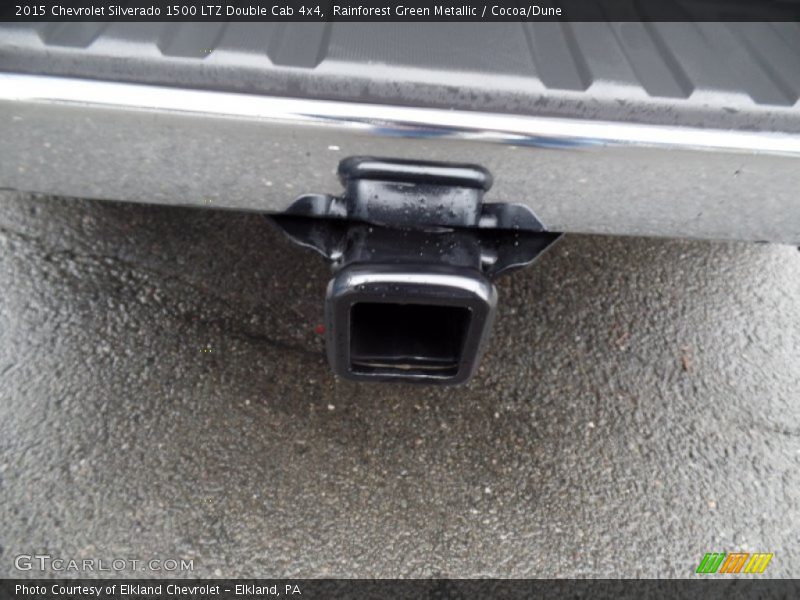 Rainforest Green Metallic / Cocoa/Dune 2015 Chevrolet Silverado 1500 LTZ Double Cab 4x4