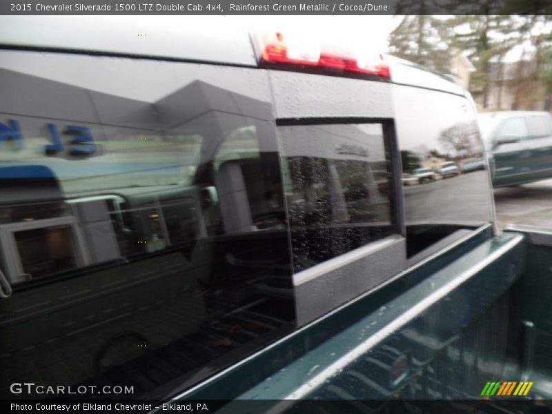 Rainforest Green Metallic / Cocoa/Dune 2015 Chevrolet Silverado 1500 LTZ Double Cab 4x4