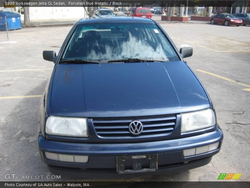 Porcelain Blue Metallic / Black 1998 Volkswagen Jetta GL Sedan