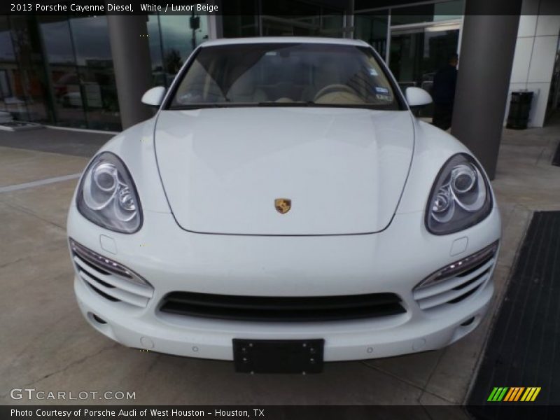 White / Luxor Beige 2013 Porsche Cayenne Diesel