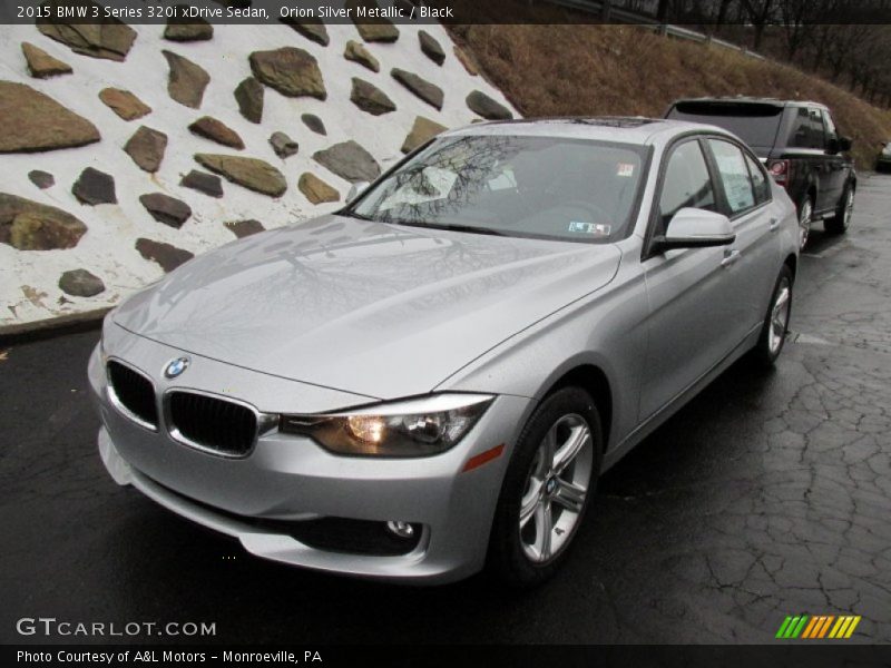 Orion Silver Metallic / Black 2015 BMW 3 Series 320i xDrive Sedan