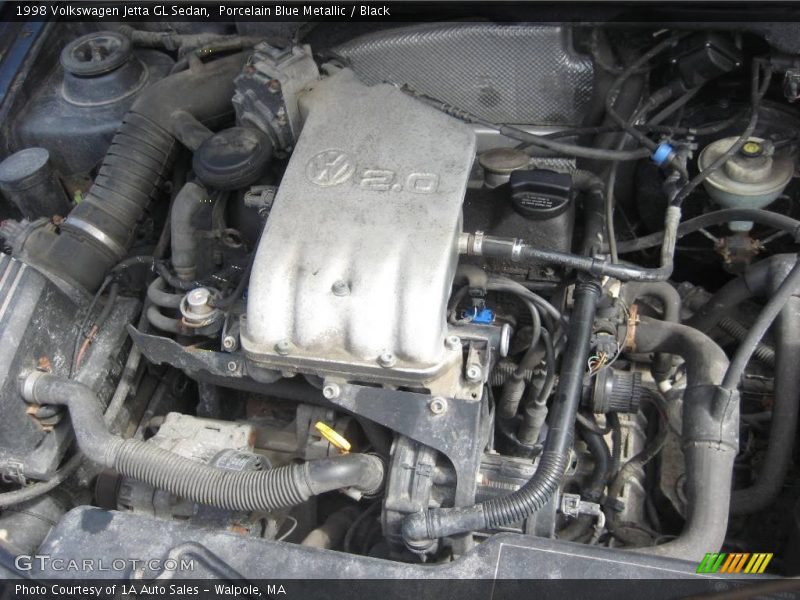 Porcelain Blue Metallic / Black 1998 Volkswagen Jetta GL Sedan