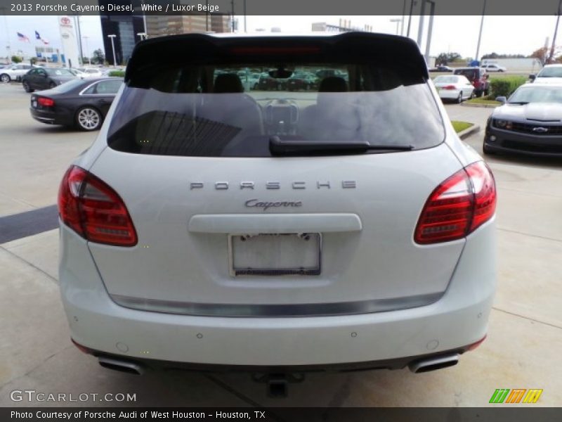 White / Luxor Beige 2013 Porsche Cayenne Diesel