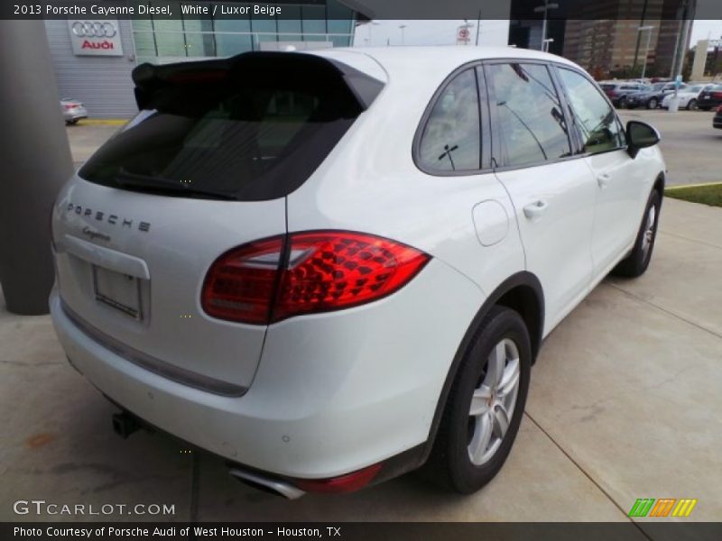 White / Luxor Beige 2013 Porsche Cayenne Diesel