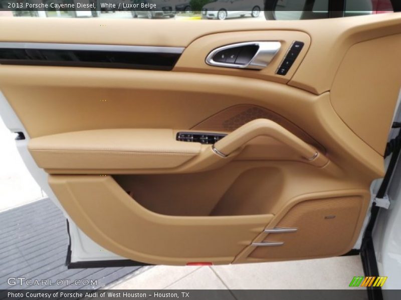 White / Luxor Beige 2013 Porsche Cayenne Diesel