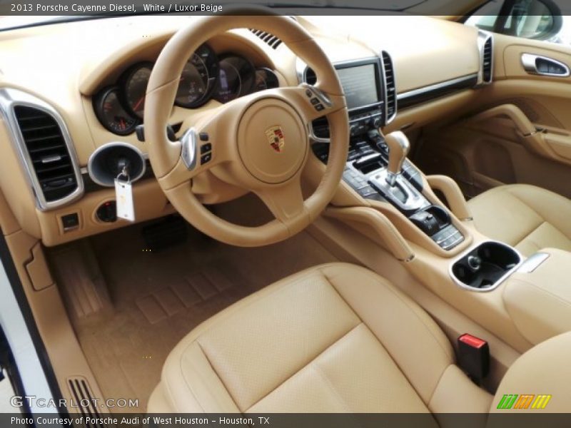 White / Luxor Beige 2013 Porsche Cayenne Diesel