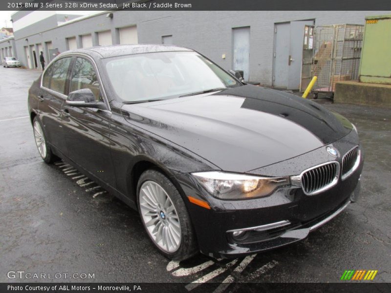Jet Black / Saddle Brown 2015 BMW 3 Series 328i xDrive Sedan