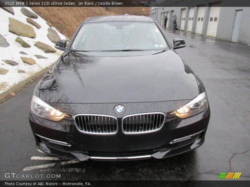 Jet Black / Saddle Brown 2015 BMW 3 Series 328i xDrive Sedan