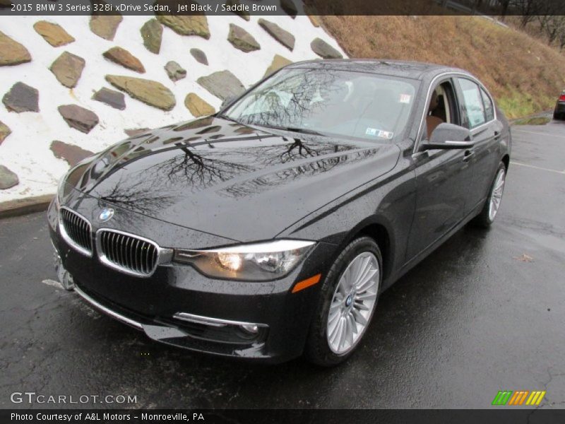 Jet Black / Saddle Brown 2015 BMW 3 Series 328i xDrive Sedan