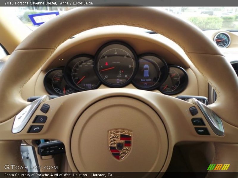 White / Luxor Beige 2013 Porsche Cayenne Diesel