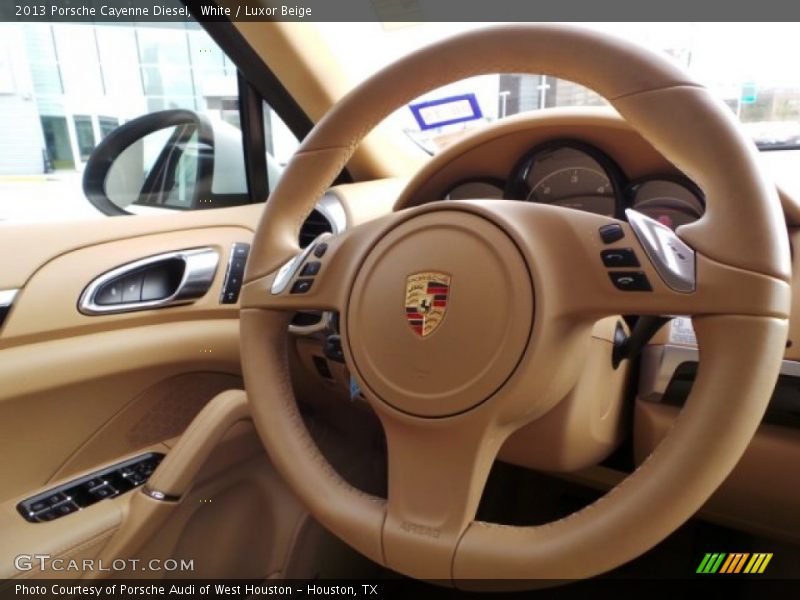 White / Luxor Beige 2013 Porsche Cayenne Diesel