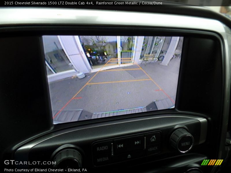 Rainforest Green Metallic / Cocoa/Dune 2015 Chevrolet Silverado 1500 LTZ Double Cab 4x4