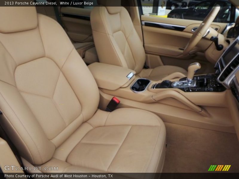 White / Luxor Beige 2013 Porsche Cayenne Diesel