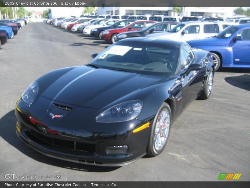 Black / Ebony 2009 Chevrolet Corvette Z06