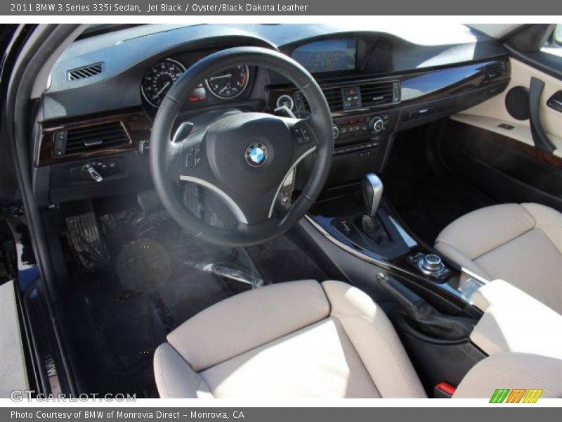 Jet Black / Oyster/Black Dakota Leather 2011 BMW 3 Series 335i Sedan