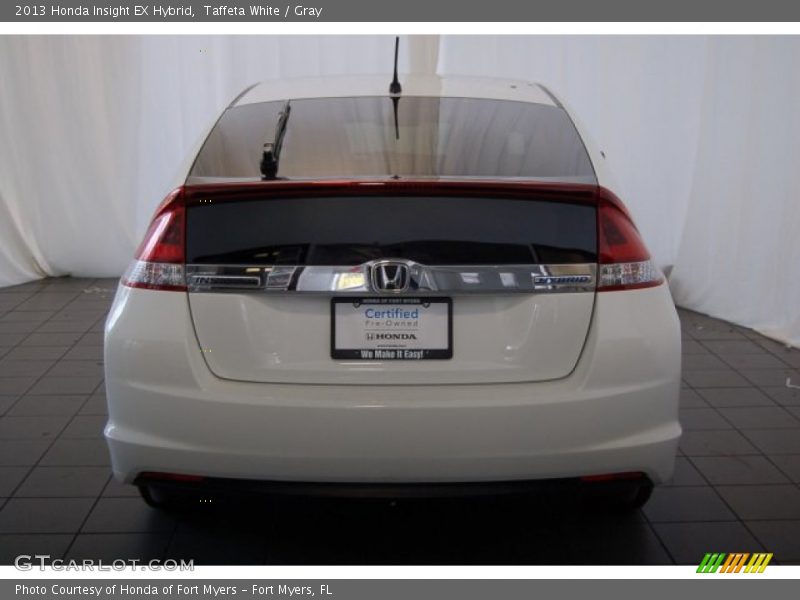 Taffeta White / Gray 2013 Honda Insight EX Hybrid