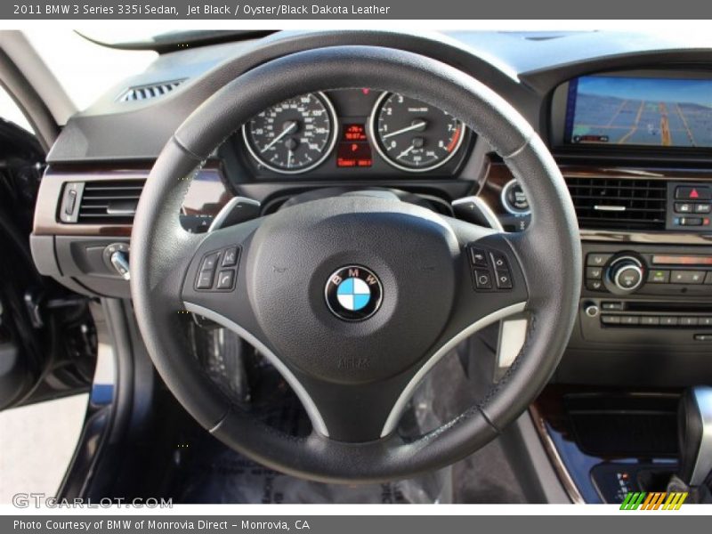 Jet Black / Oyster/Black Dakota Leather 2011 BMW 3 Series 335i Sedan