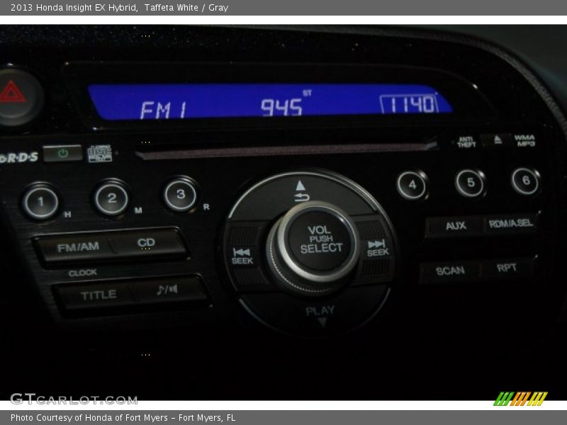 Taffeta White / Gray 2013 Honda Insight EX Hybrid