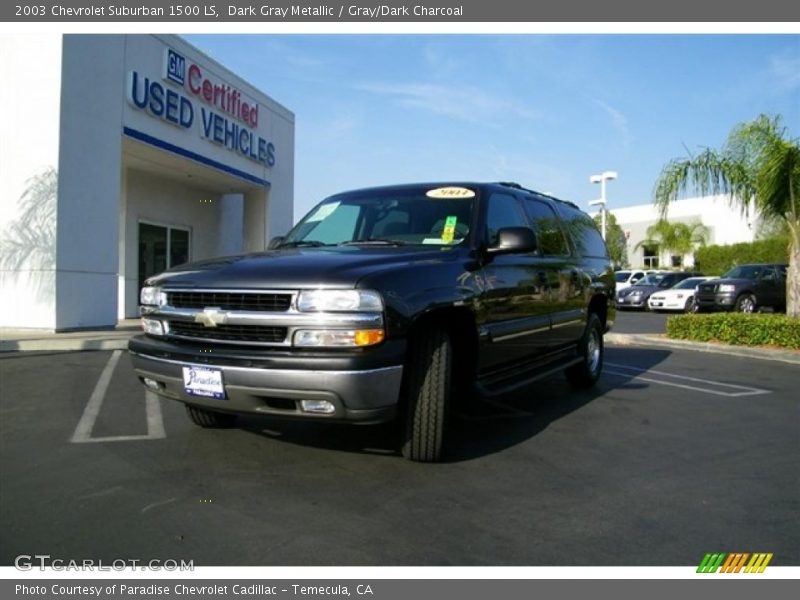 Dark Gray Metallic / Gray/Dark Charcoal 2003 Chevrolet Suburban 1500 LS