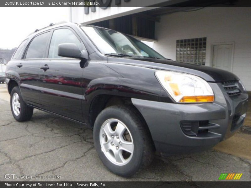 Black Cherry Metallic / Black 2008 Kia Sportage LX