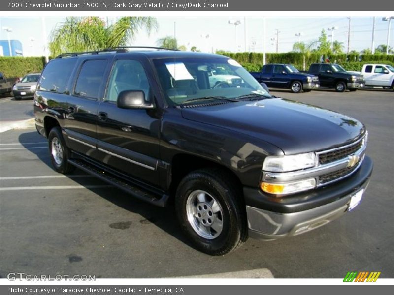 Dark Gray Metallic / Gray/Dark Charcoal 2003 Chevrolet Suburban 1500 LS