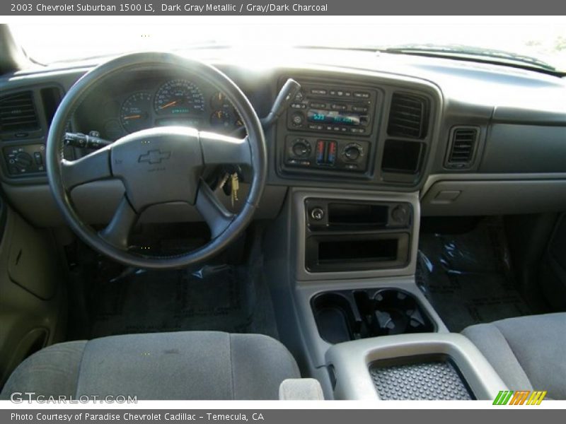 Dark Gray Metallic / Gray/Dark Charcoal 2003 Chevrolet Suburban 1500 LS
