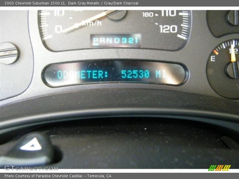 Dark Gray Metallic / Gray/Dark Charcoal 2003 Chevrolet Suburban 1500 LS