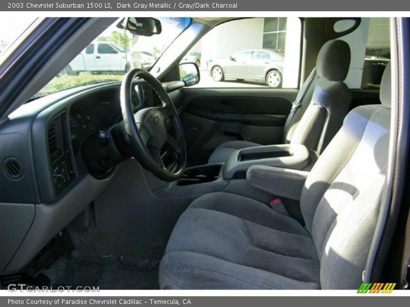 Dark Gray Metallic / Gray/Dark Charcoal 2003 Chevrolet Suburban 1500 LS