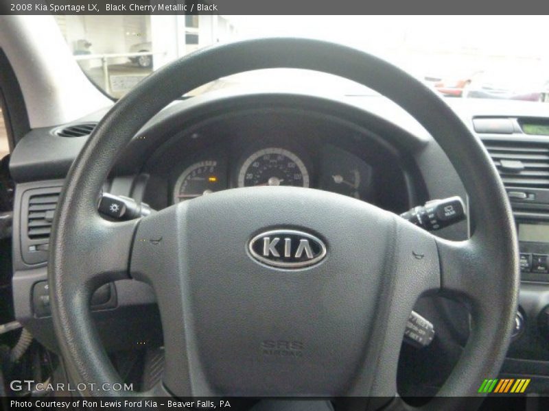 Black Cherry Metallic / Black 2008 Kia Sportage LX