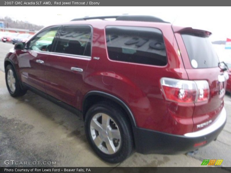 Red Jewel Tintcoat / Ebony 2007 GMC Acadia SLT AWD