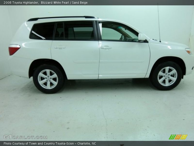 Blizzard White Pearl / Sand Beige 2008 Toyota Highlander