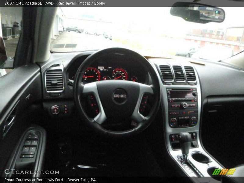 Red Jewel Tintcoat / Ebony 2007 GMC Acadia SLT AWD