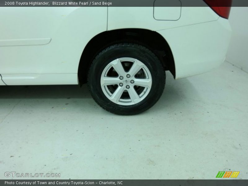 Blizzard White Pearl / Sand Beige 2008 Toyota Highlander