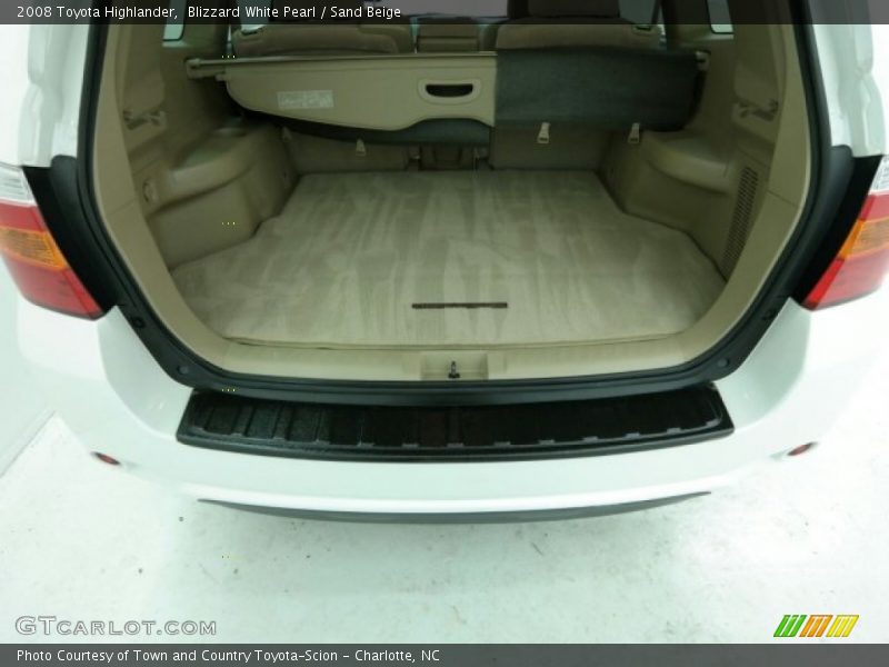 Blizzard White Pearl / Sand Beige 2008 Toyota Highlander