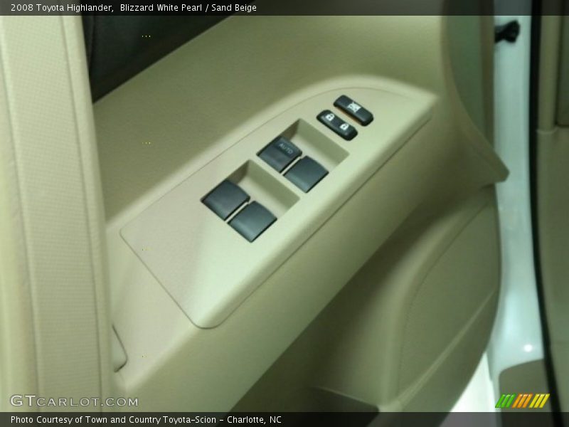 Blizzard White Pearl / Sand Beige 2008 Toyota Highlander