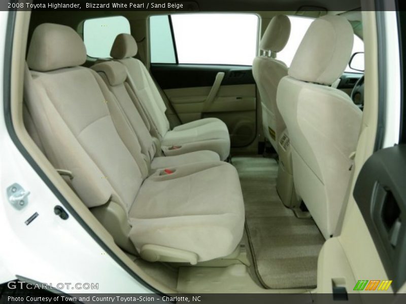 Blizzard White Pearl / Sand Beige 2008 Toyota Highlander