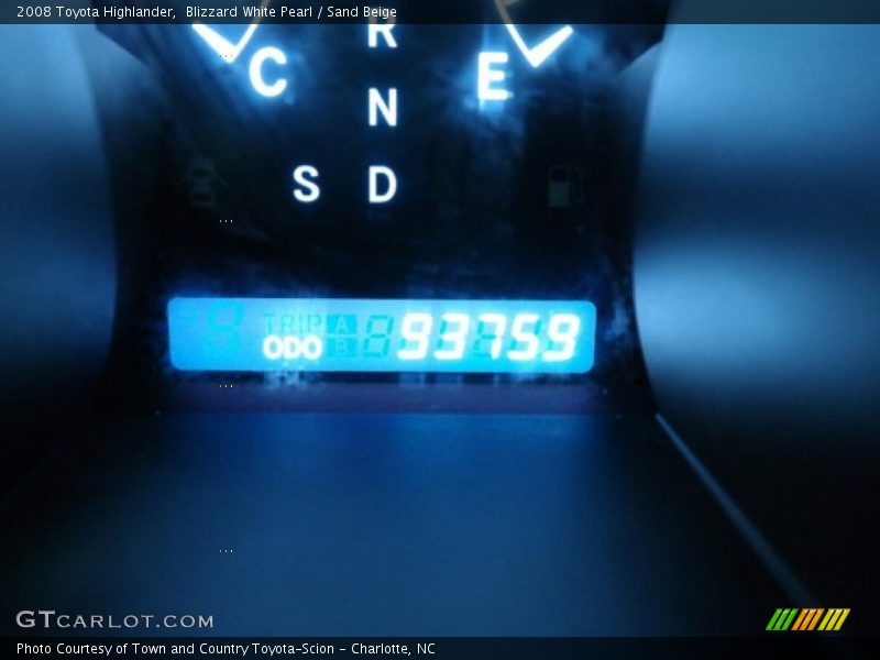 Blizzard White Pearl / Sand Beige 2008 Toyota Highlander