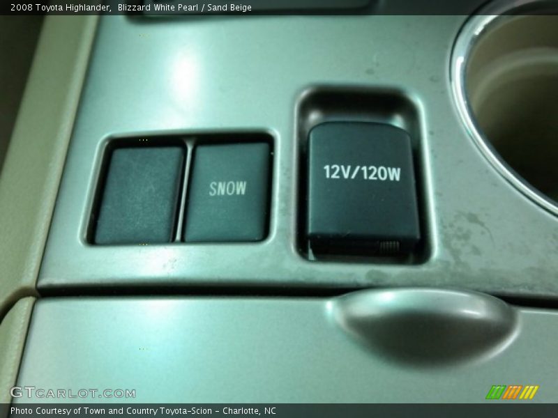 Blizzard White Pearl / Sand Beige 2008 Toyota Highlander