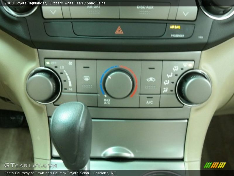 Blizzard White Pearl / Sand Beige 2008 Toyota Highlander