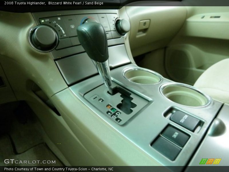 Blizzard White Pearl / Sand Beige 2008 Toyota Highlander